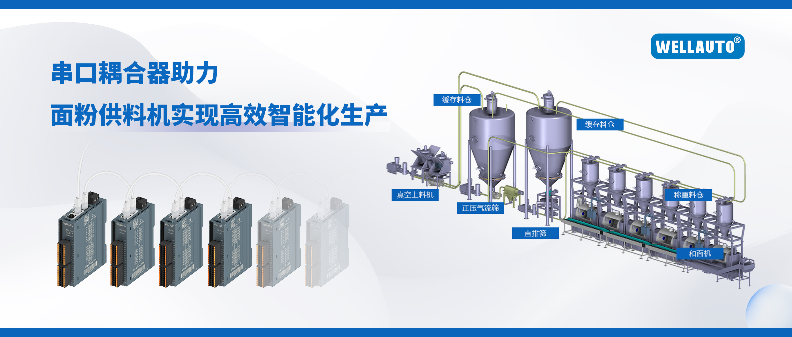 串口耦合器助力面粉供料机实现高效智能化生产